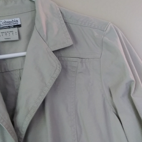 Columbia Sportswear Co. Snap Closure Jacket M Green Tan - Picture 3 of 16